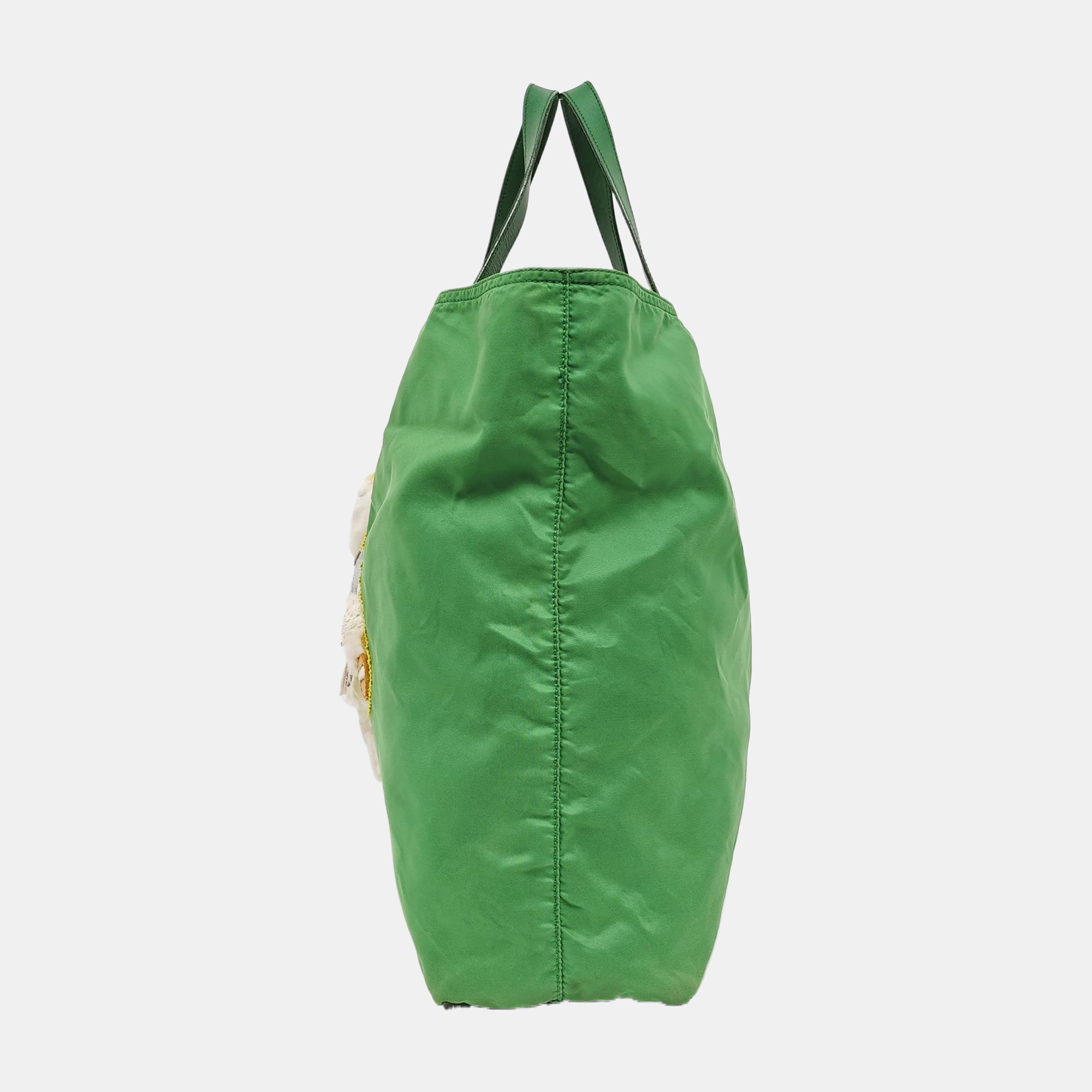 Nylon Tote Bag Green