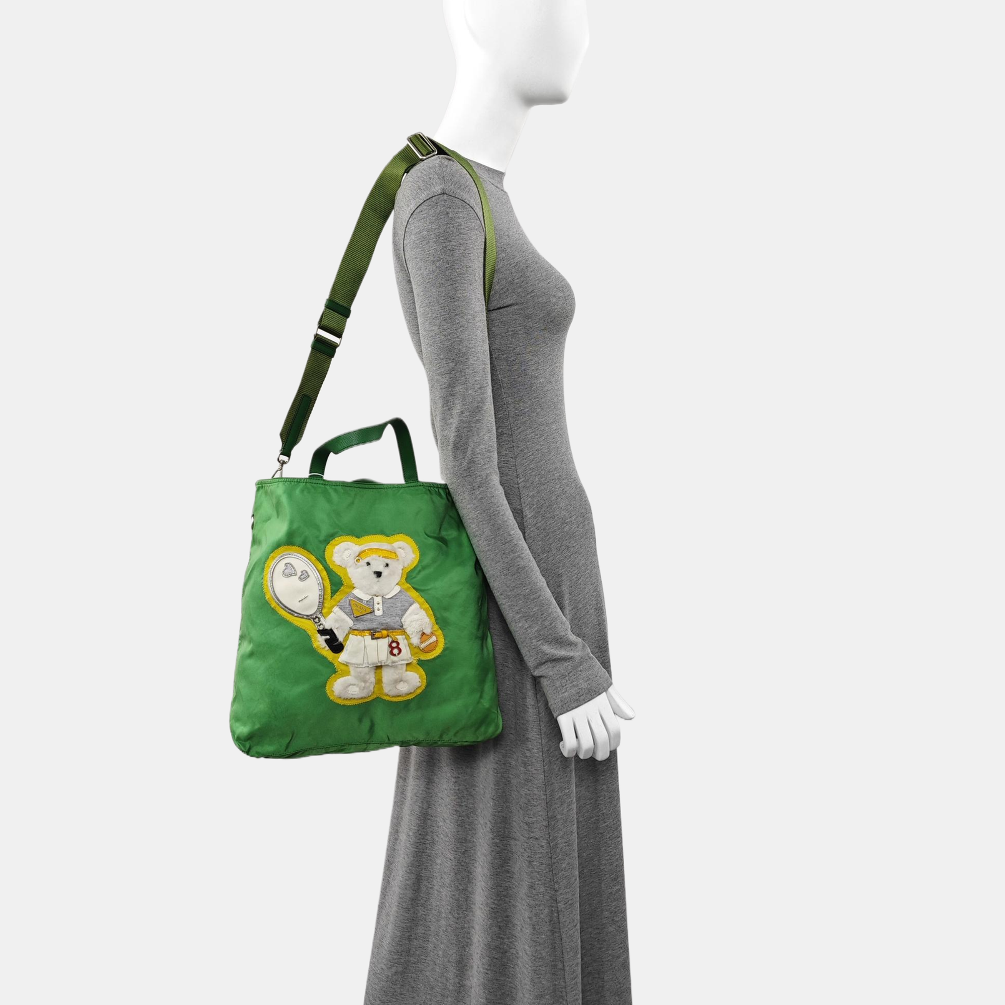 Nylon Tote Bag Green