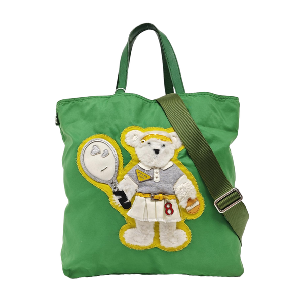 Nylon Tote Bag Green