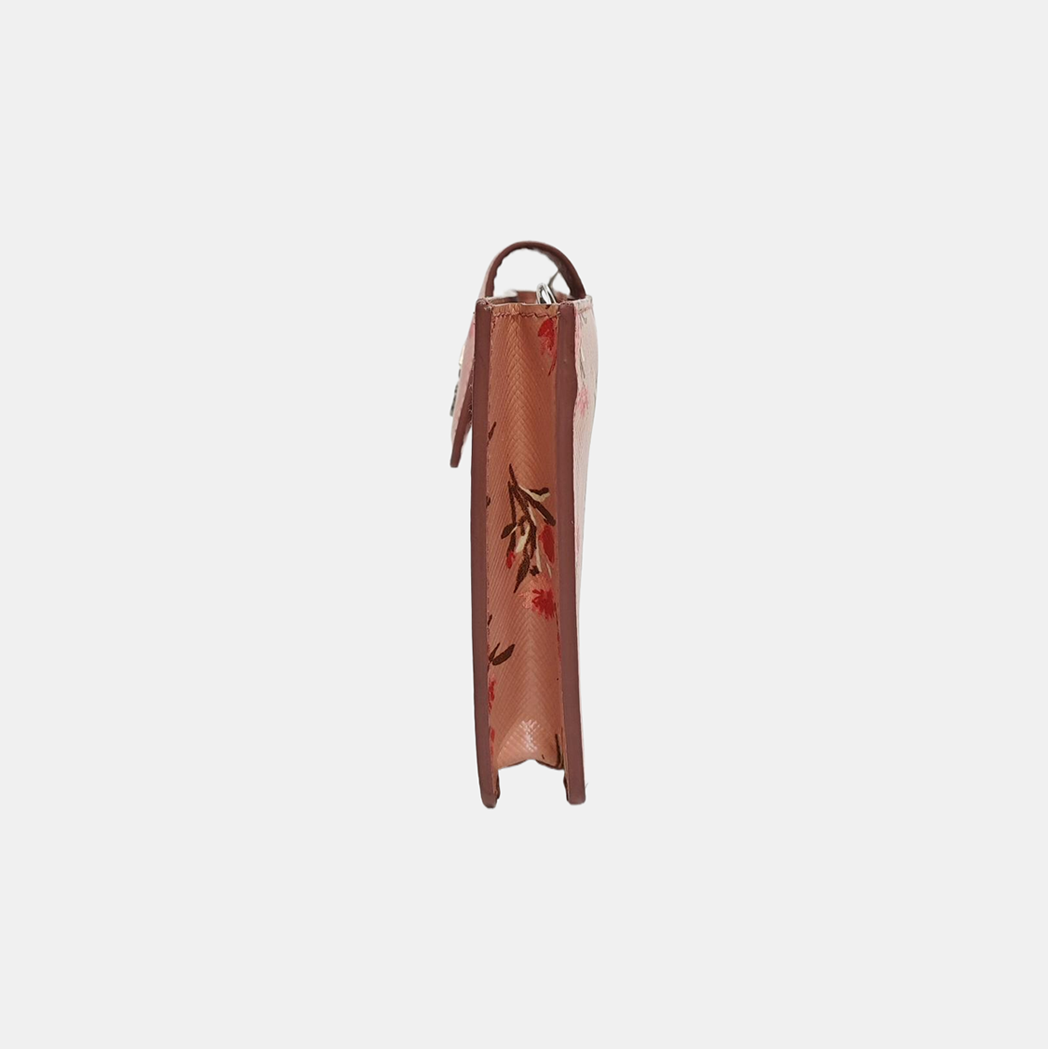 Saffiano Calfskin Shoulder Bag Pink