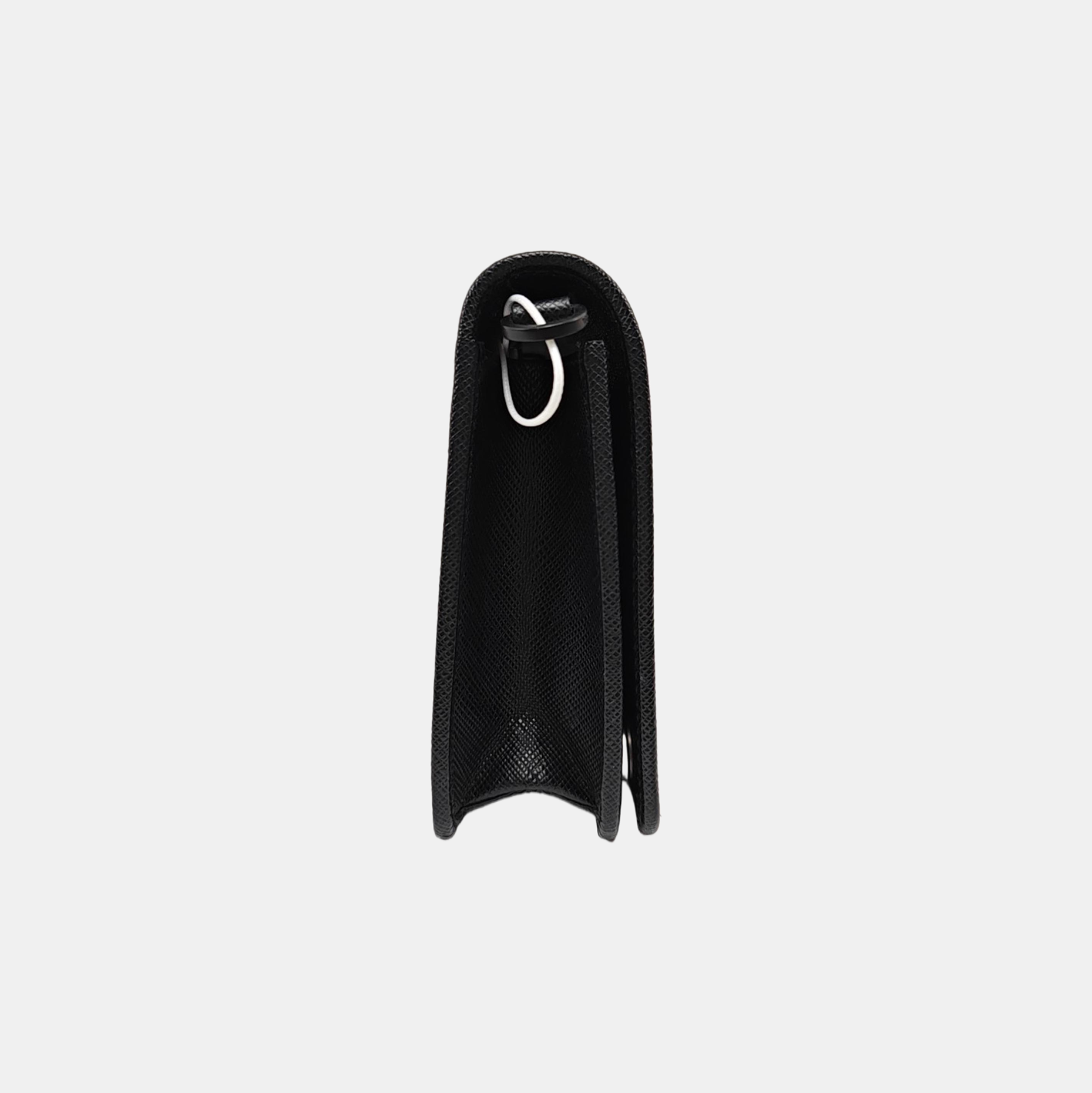 Saffiano Calfskin Shoulder Bag Mini Black
