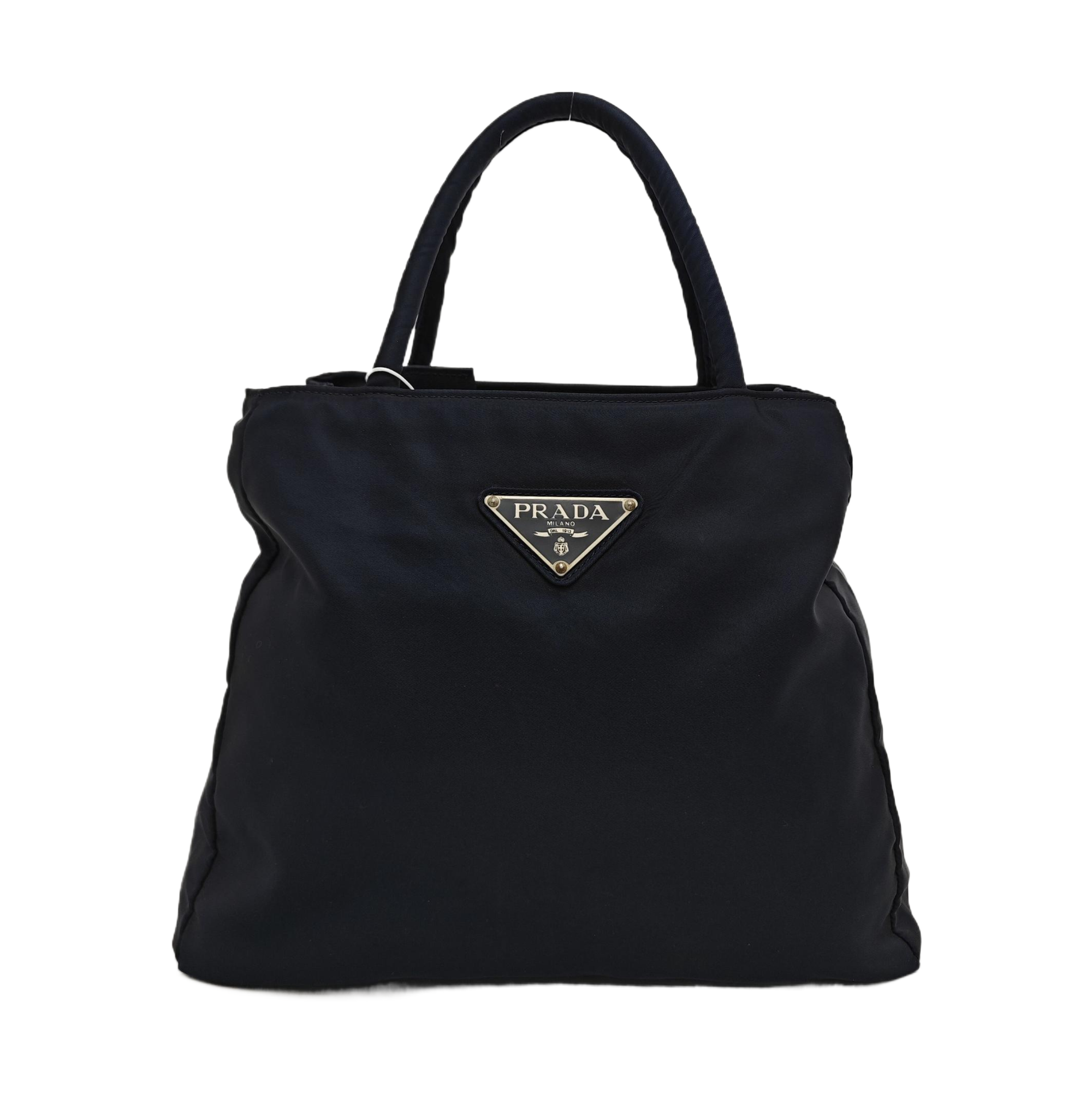 Nylon Top Handle Bag Black