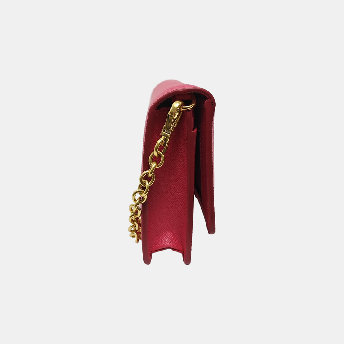 Saffiano Calfskin Shoulder Bag Red