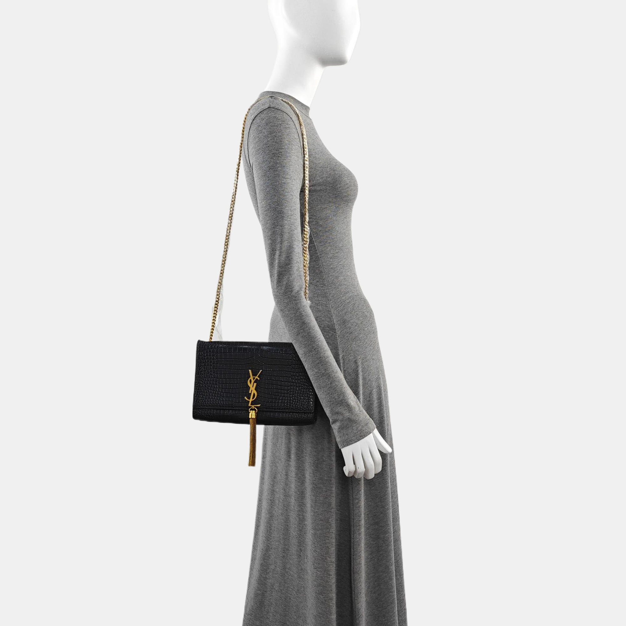 KATE Medium Calfskin Black
