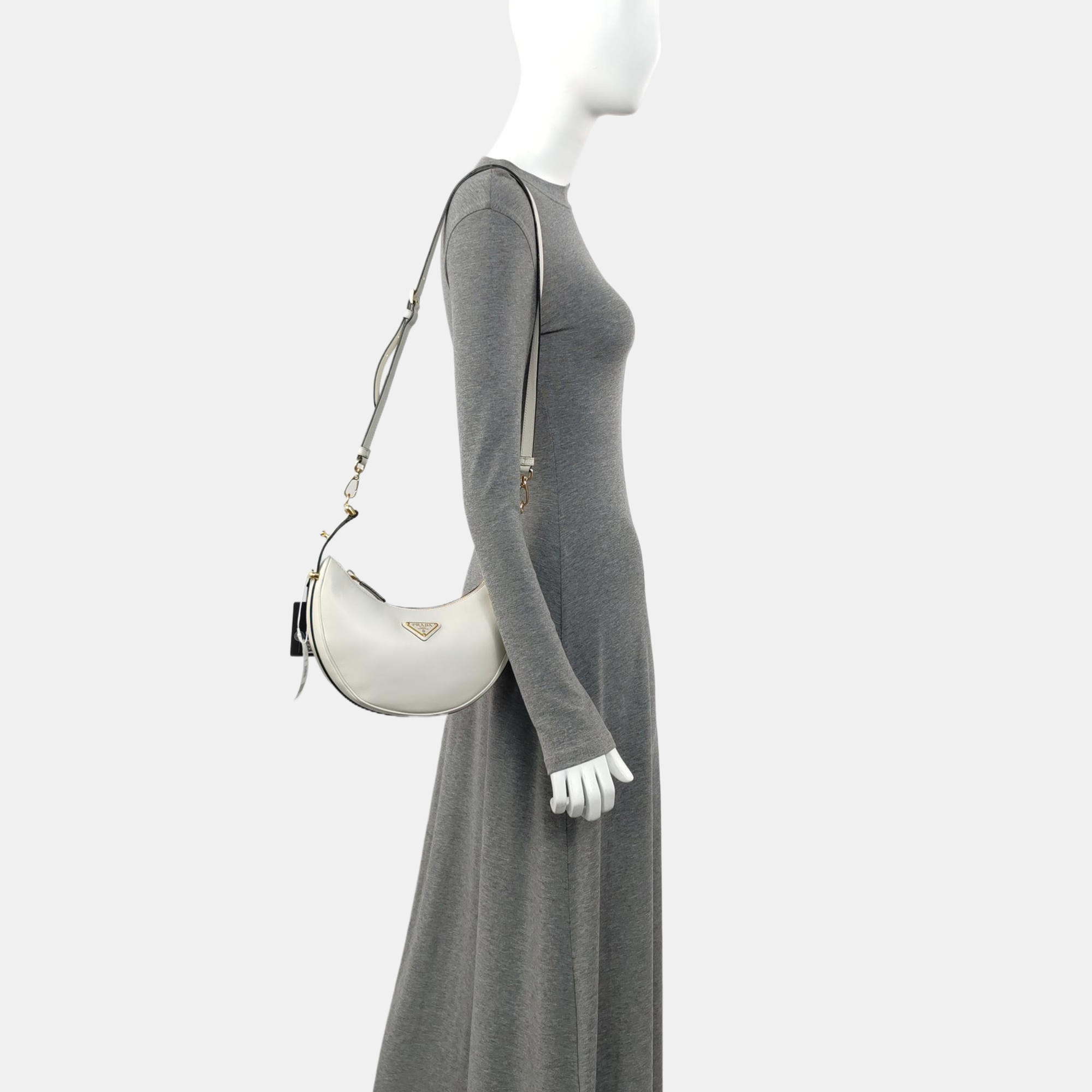Calfskin Shoulder Bag White