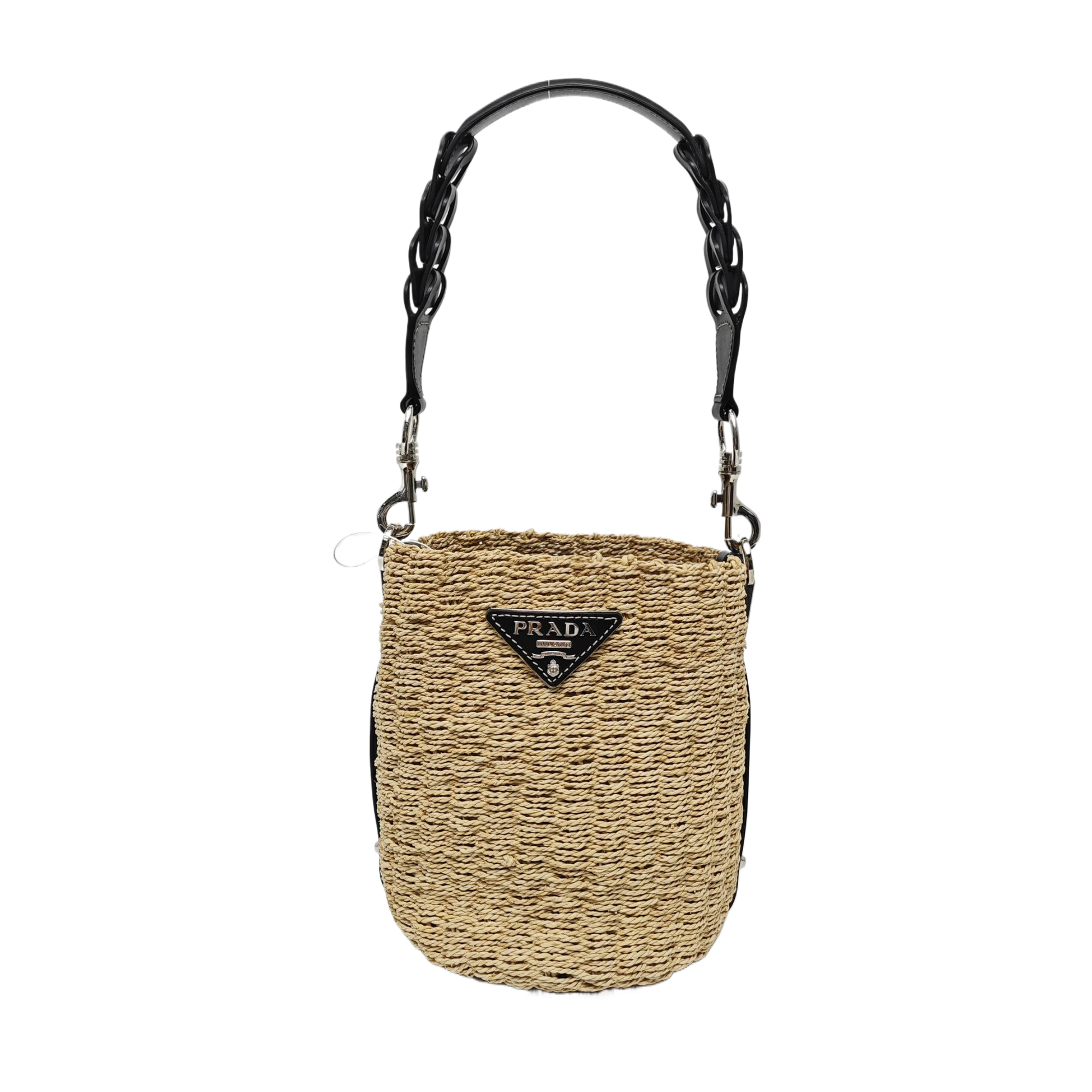 Straw Shoulder Bag Beige
