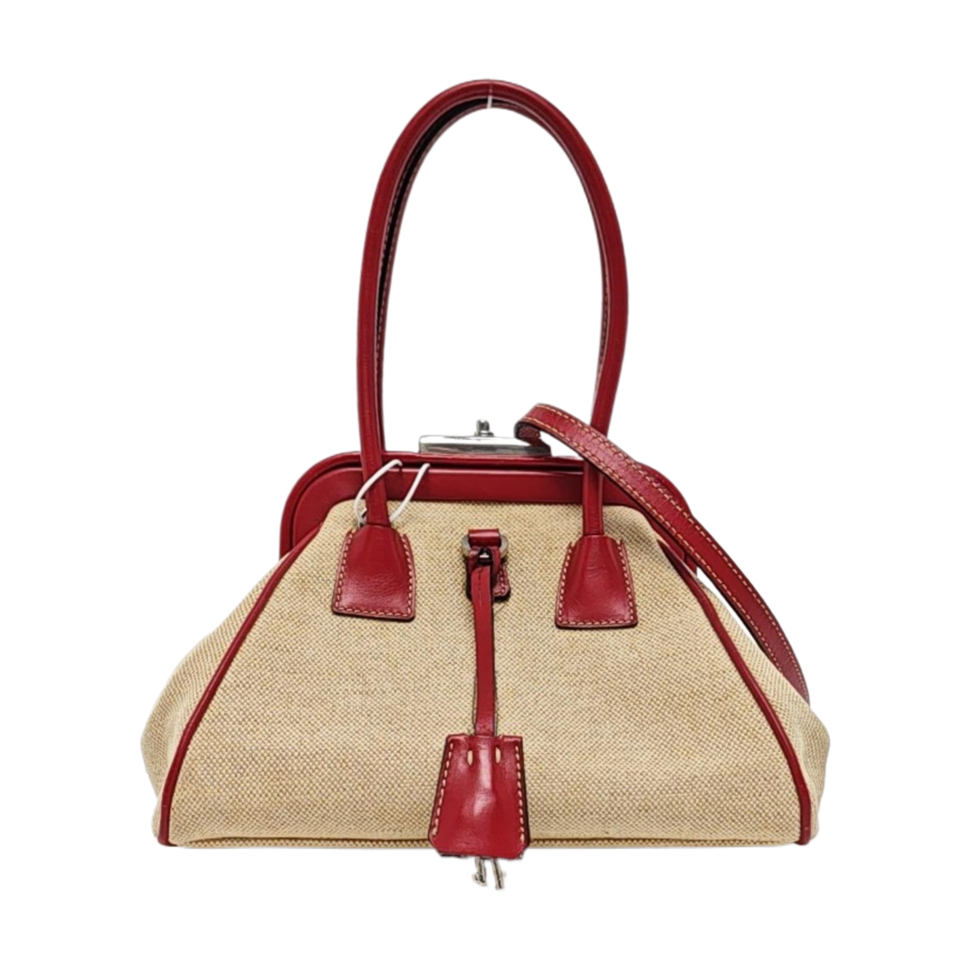 Canvas Shoulder Bag Beige