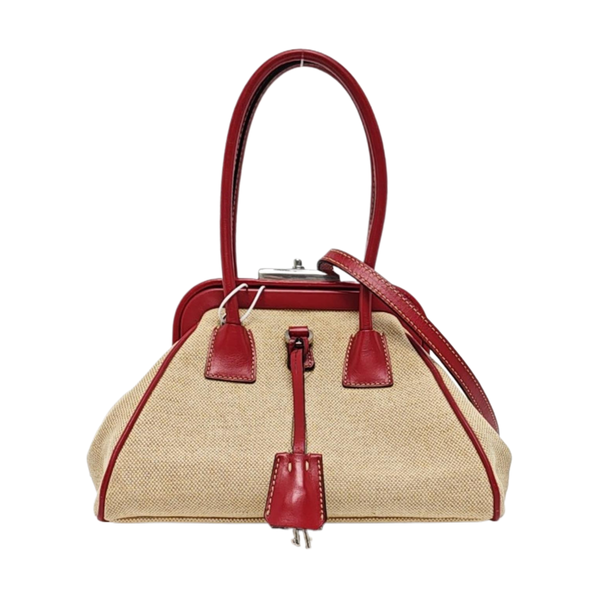 Canvas Shoulder Bag Beige