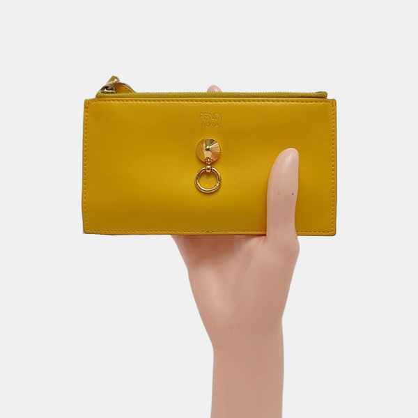 Calfskin Coin Purse Yellow