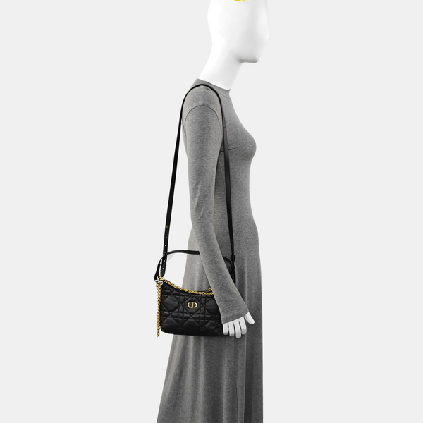 Miss Caro Mini Cannage Lambskin Black
