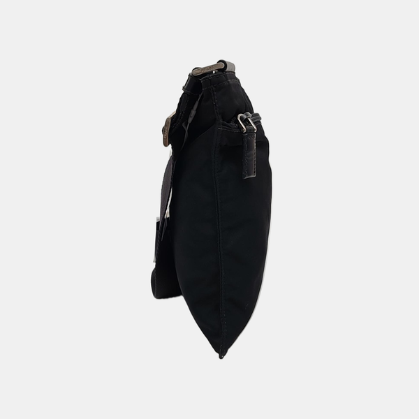 Nylon Shoulder Bag Black
