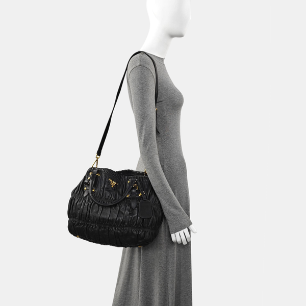 Gaufre Calfskin Black