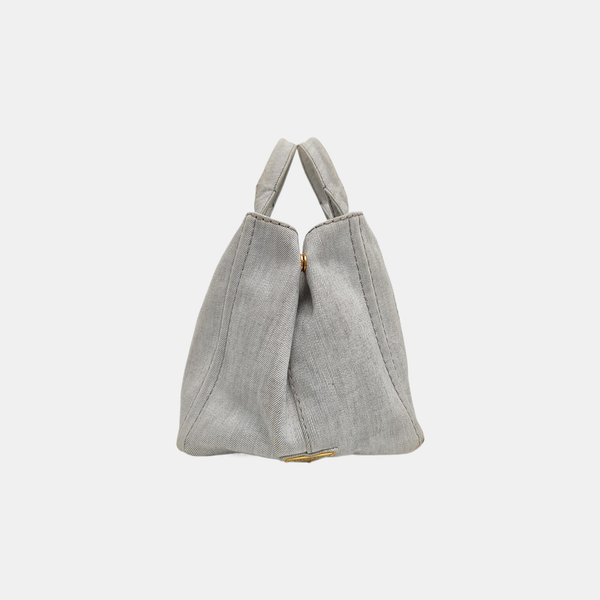 Denim Quilted Denim White