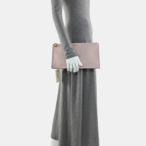 Calfskin Clutch Pink