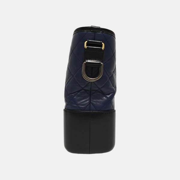 GABRIELLE Medium Quilted Calfskin Blue