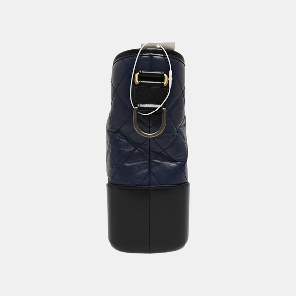 GABRIELLE Medium Quilted Calfskin Blue