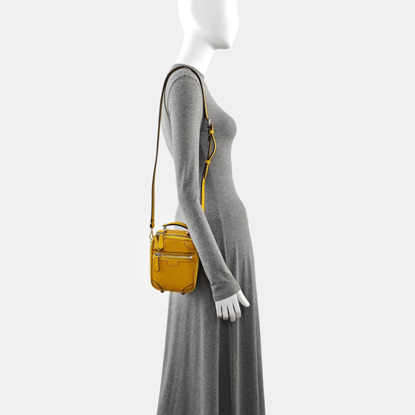 Calfskin Shoulder Bag Mini Yellow