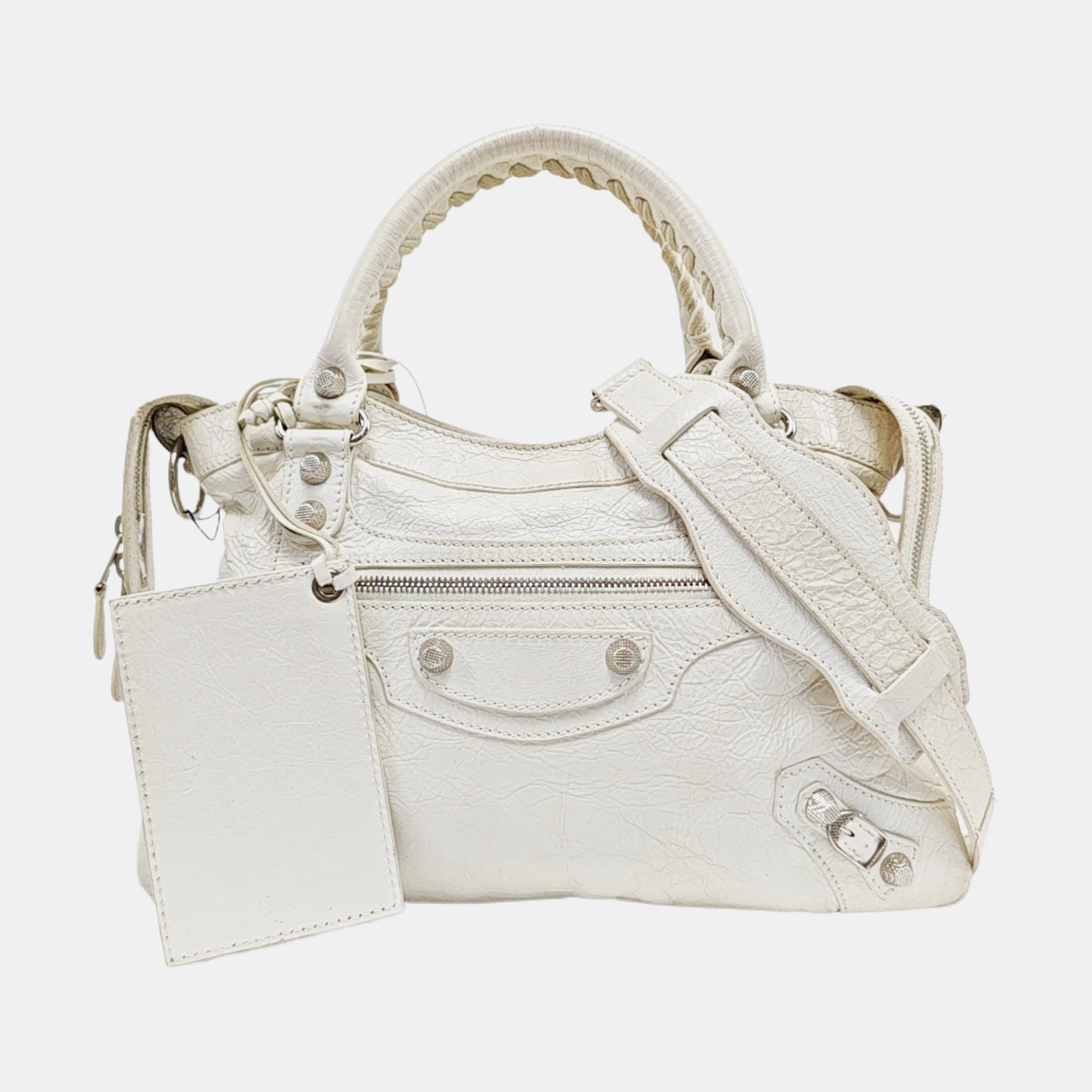 Classic City Small Lambskin White