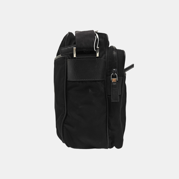Nylon Shoulder Bag Black