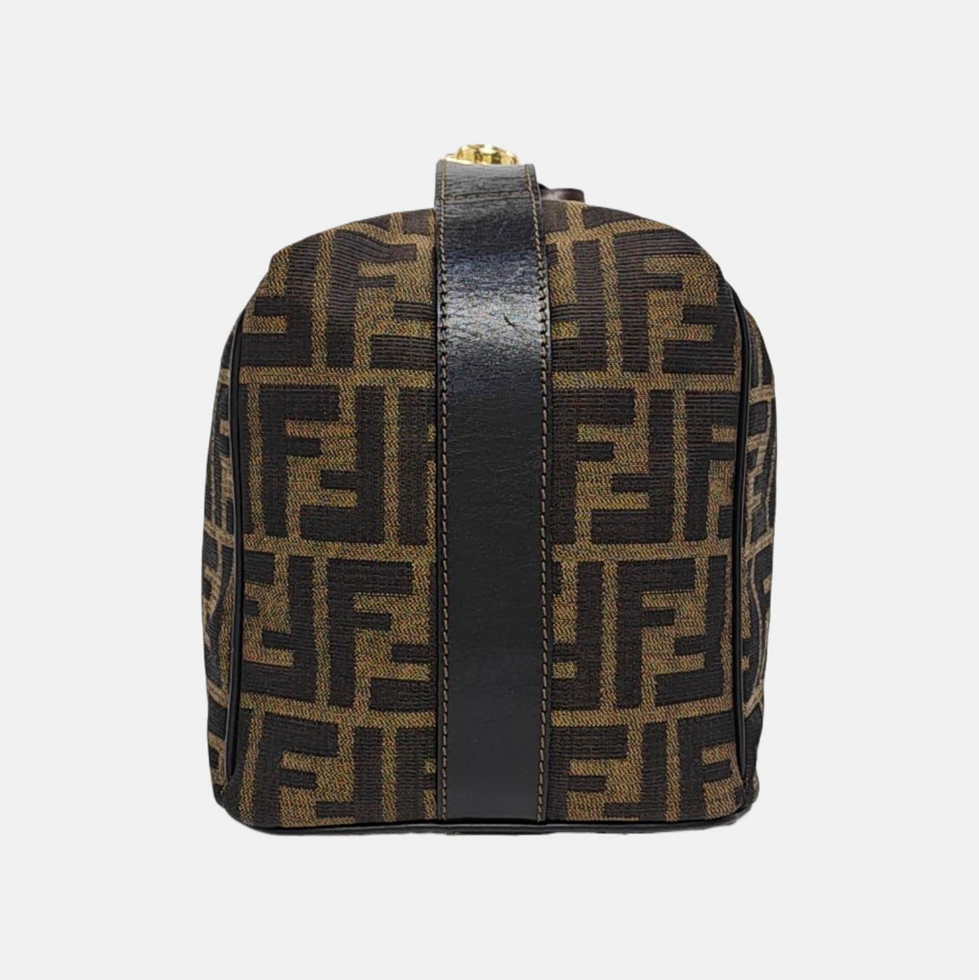 Canvas Top Handle Bag Brown