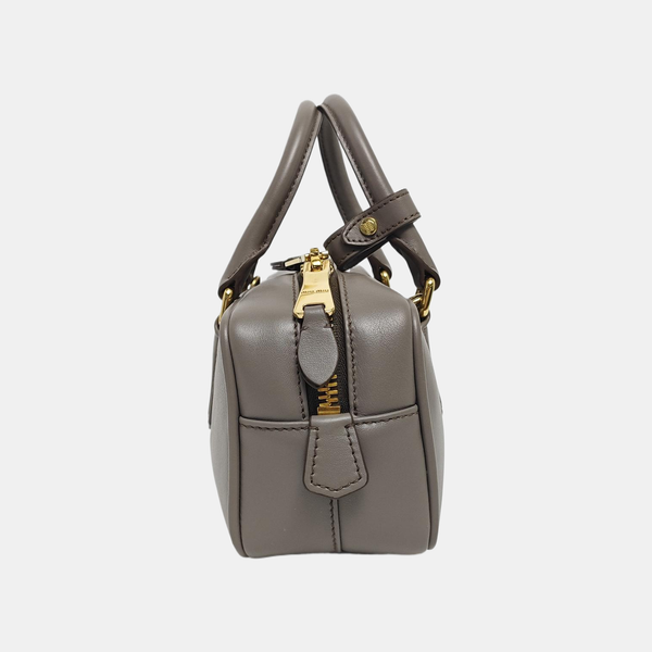 Arcadie Small Leather Gray