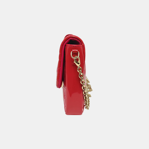New Lock Cannage Patent Leather Red