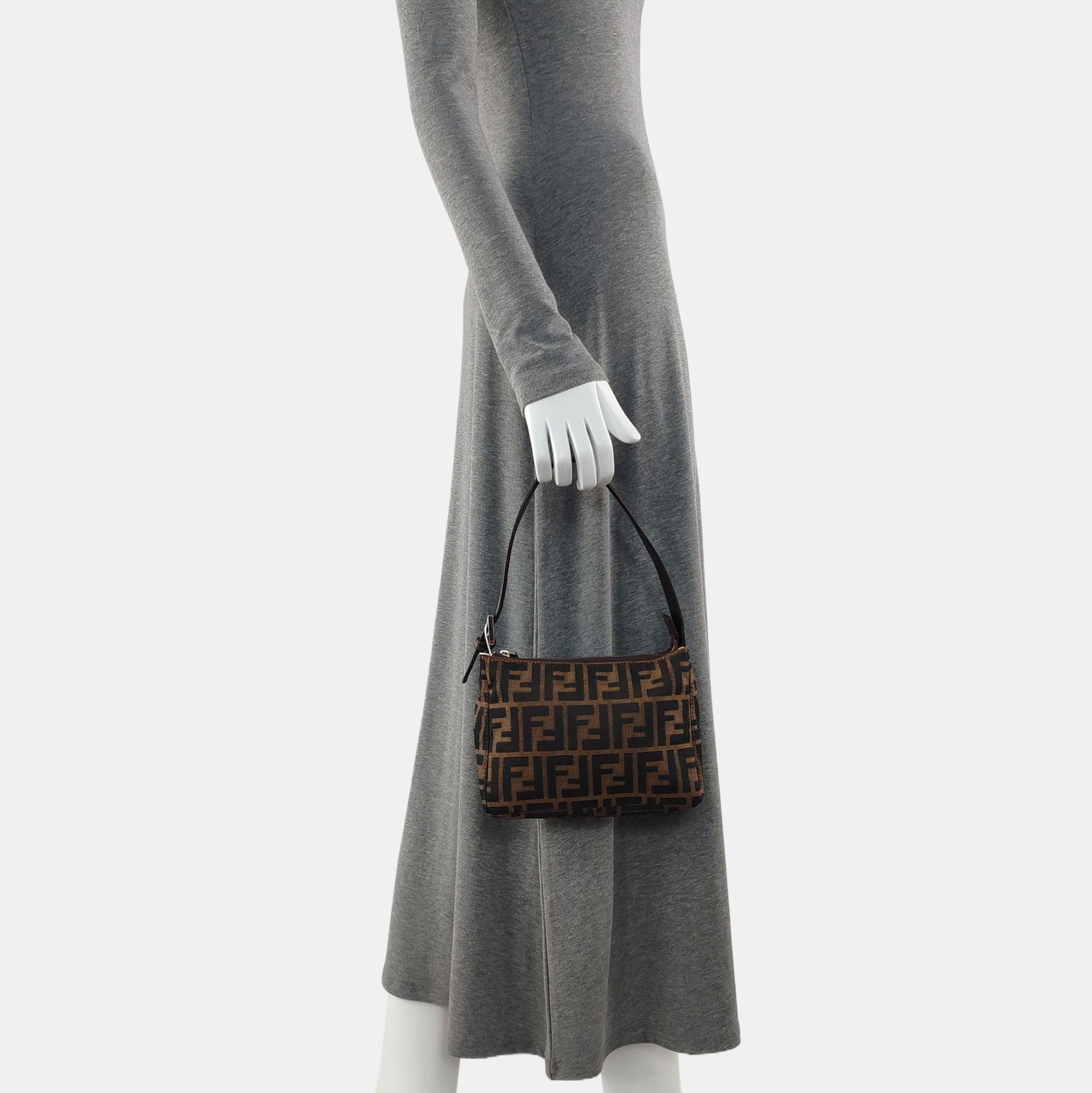 Canvas Top Handle Bag Brown