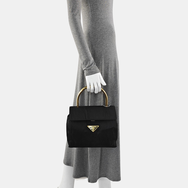Nylon Tote Bag Black