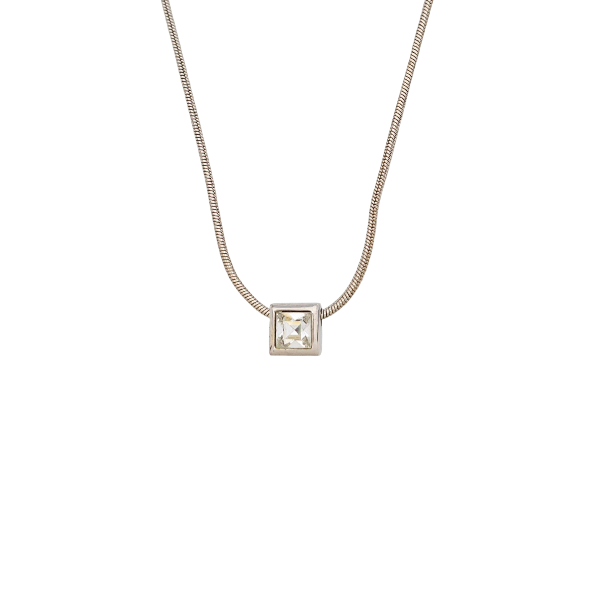 Authenticated pre-owned  Silver-tone Metal Silver Necklace - Necklace at Looply