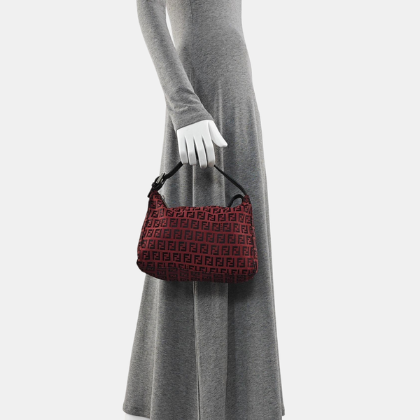 Canvas Top Handle Bag Red