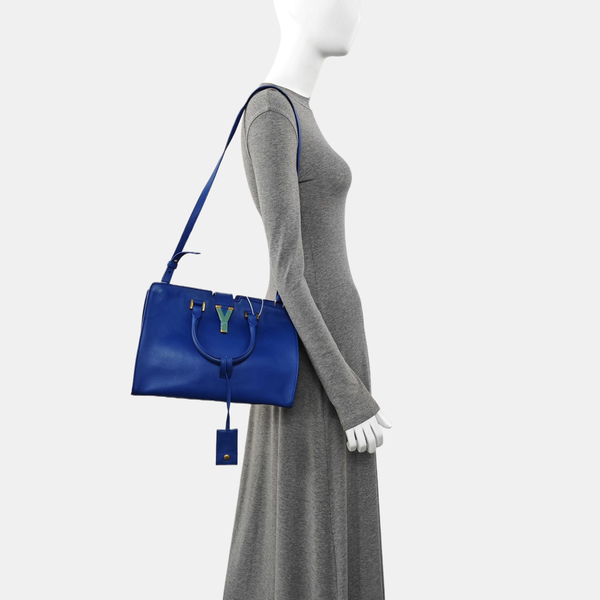 CHYC Y LIGNE Small Calfskin Blue