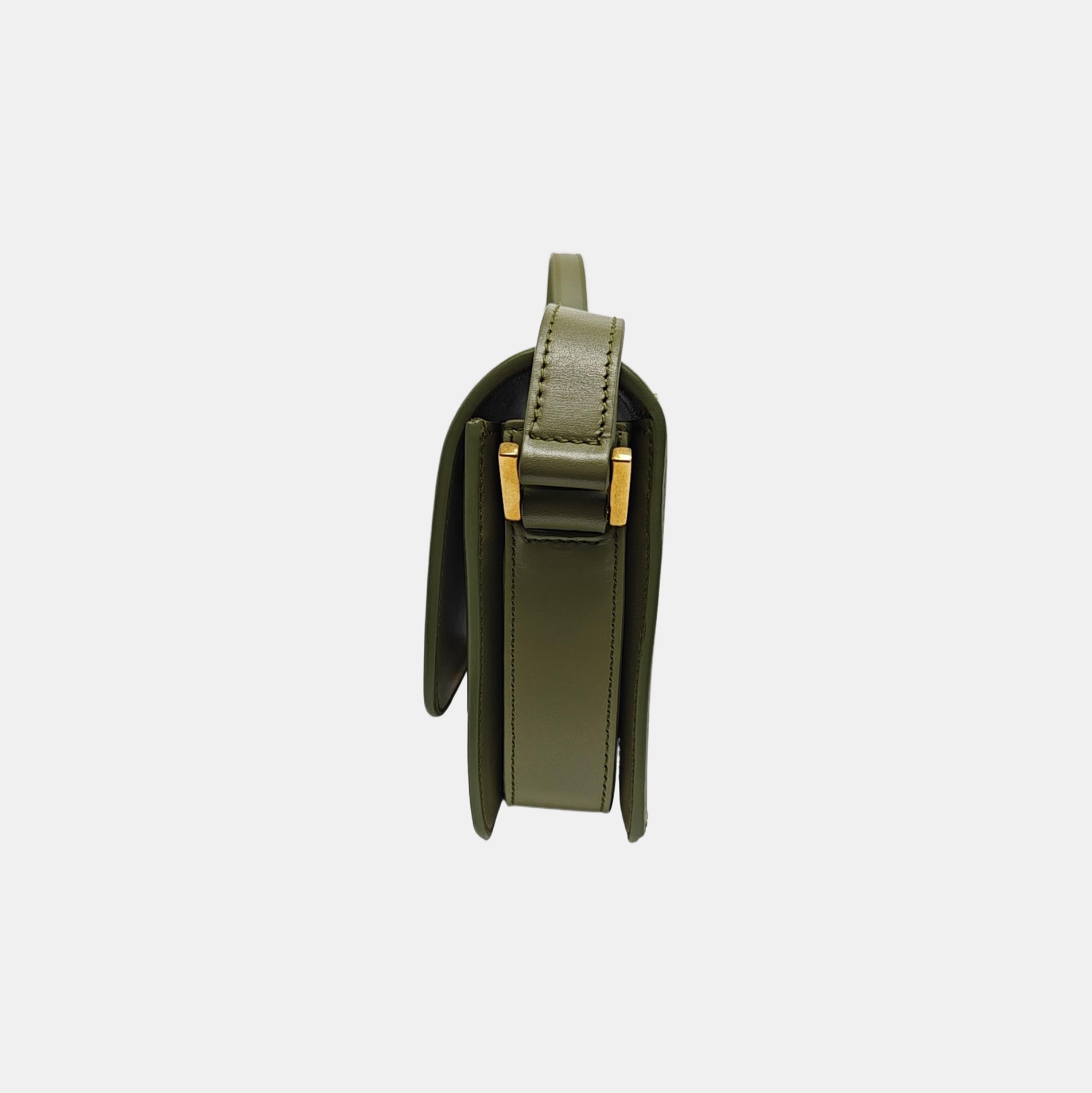 SOLFERINO Small Calfskin Green