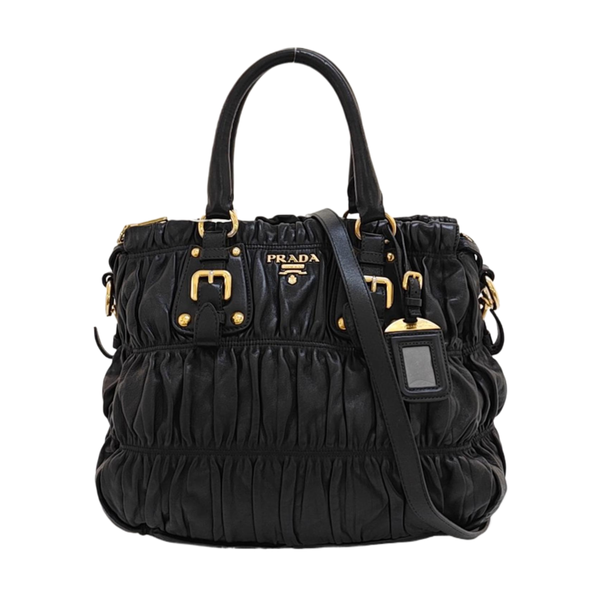 Gaufre Quilted Lambskin Black