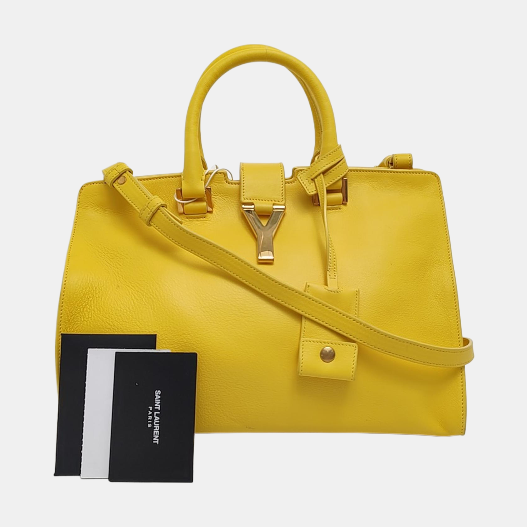 CHYC Y LIGNE Small Calfskin Yellow