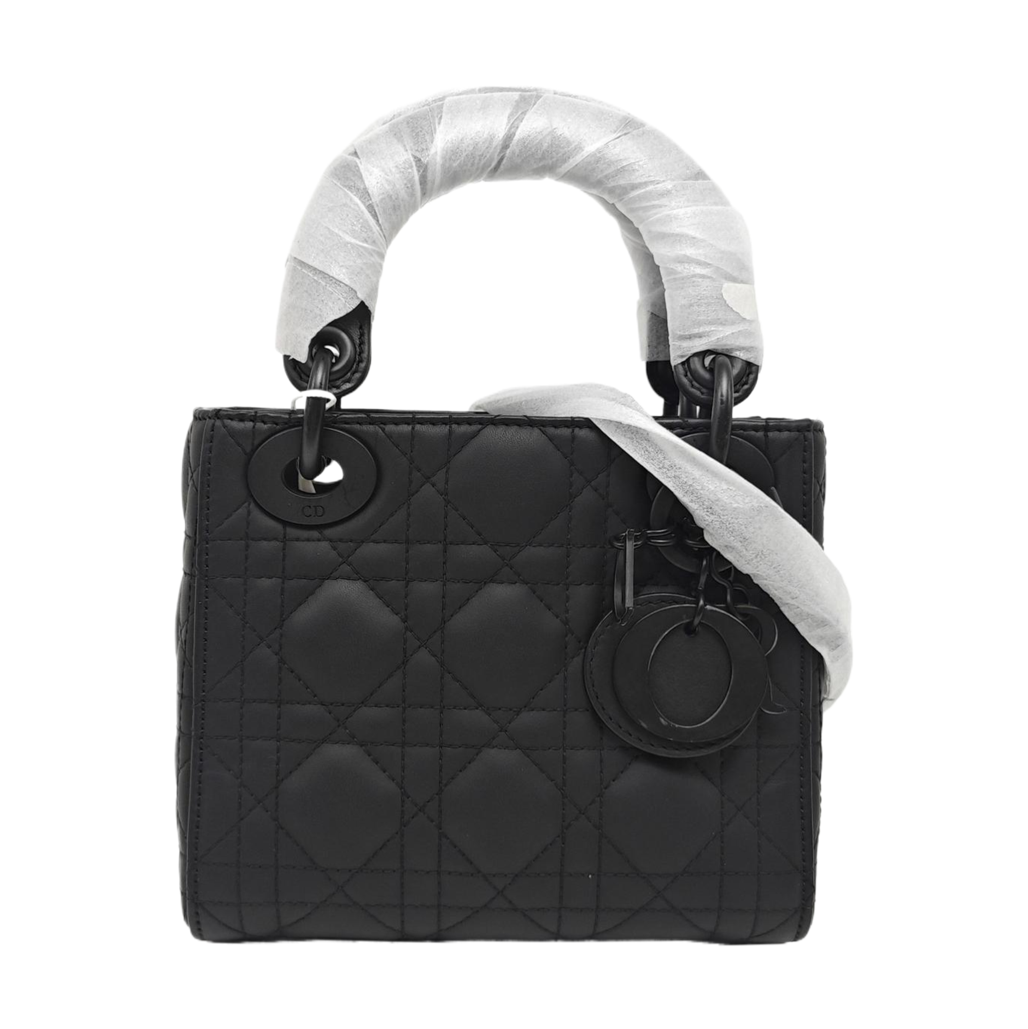 Lady Dior Mini Cannage Lambskin Black