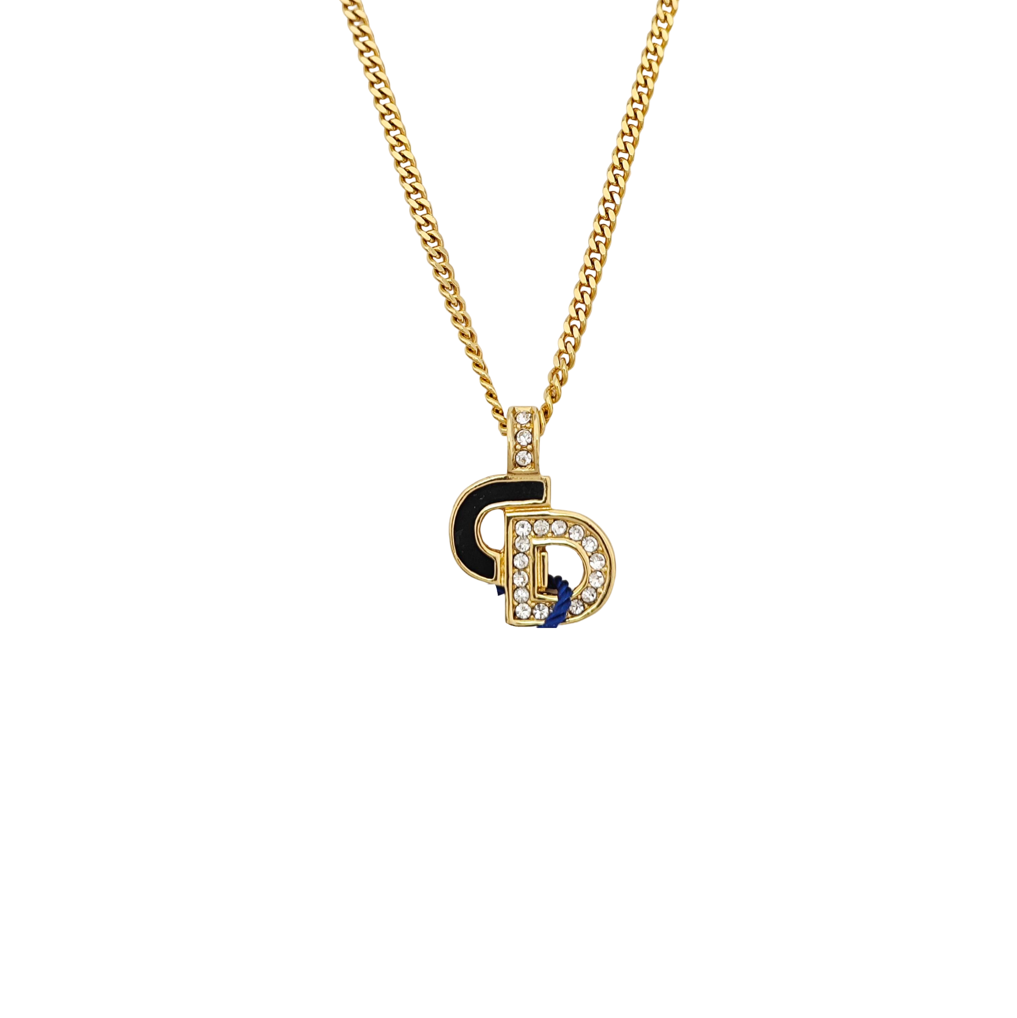 Authenticated pre-owned  Petit CD Gold-tone Metal Necklace - Necklace at Looply
