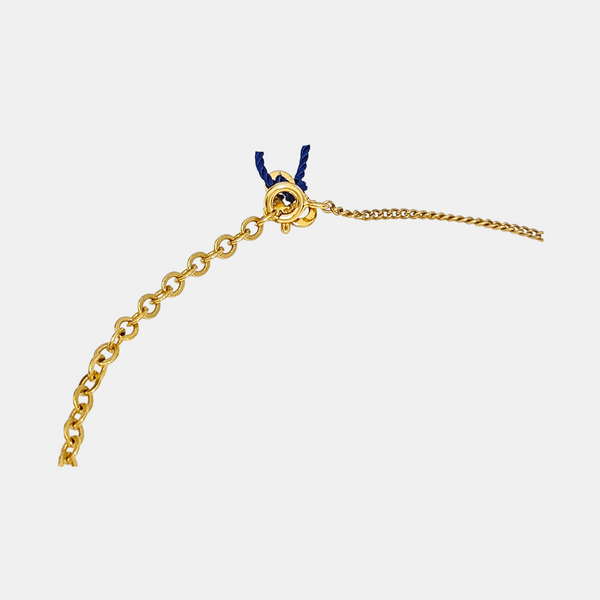 Authenticated pre-owned  Twist Round Gold-tone Metal Necklace - Necklace at Looply
