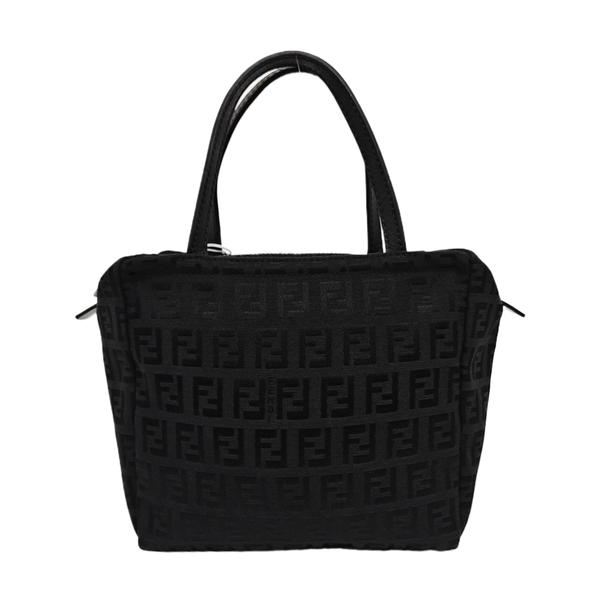 Canvas Top Handle Bag Black