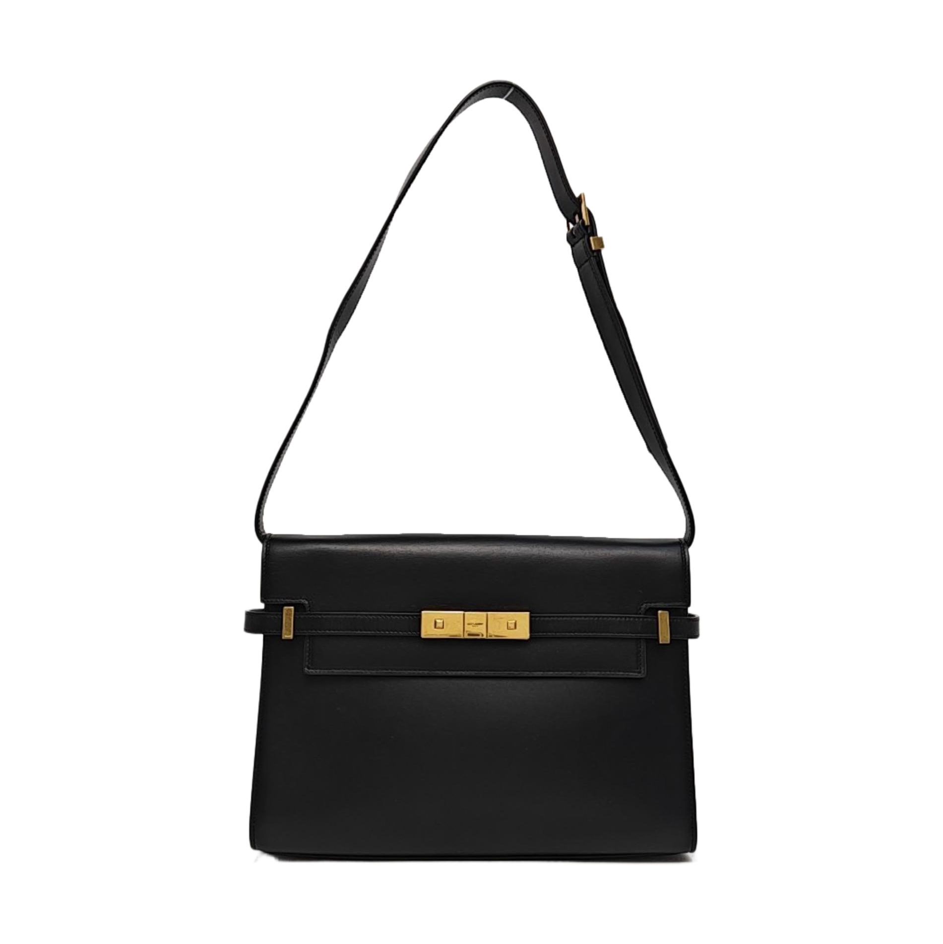 MANHATTAN Medium Calfskin Black