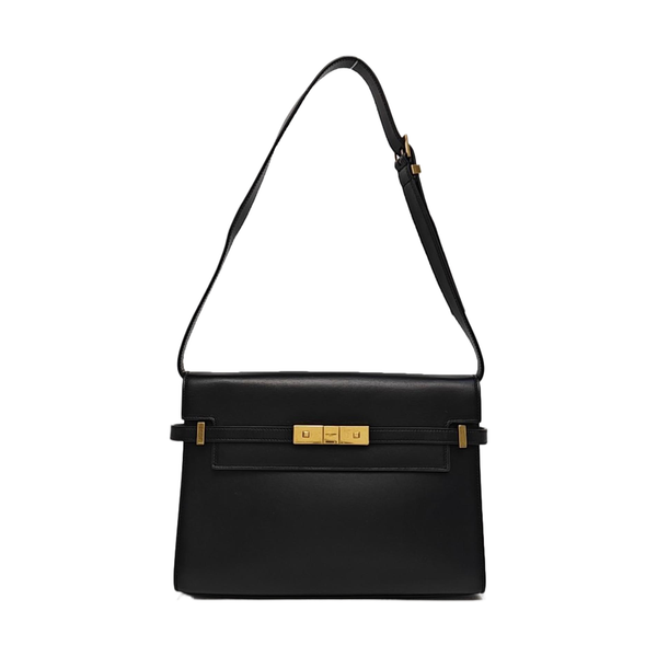 MANHATTAN Medium Calfskin Black