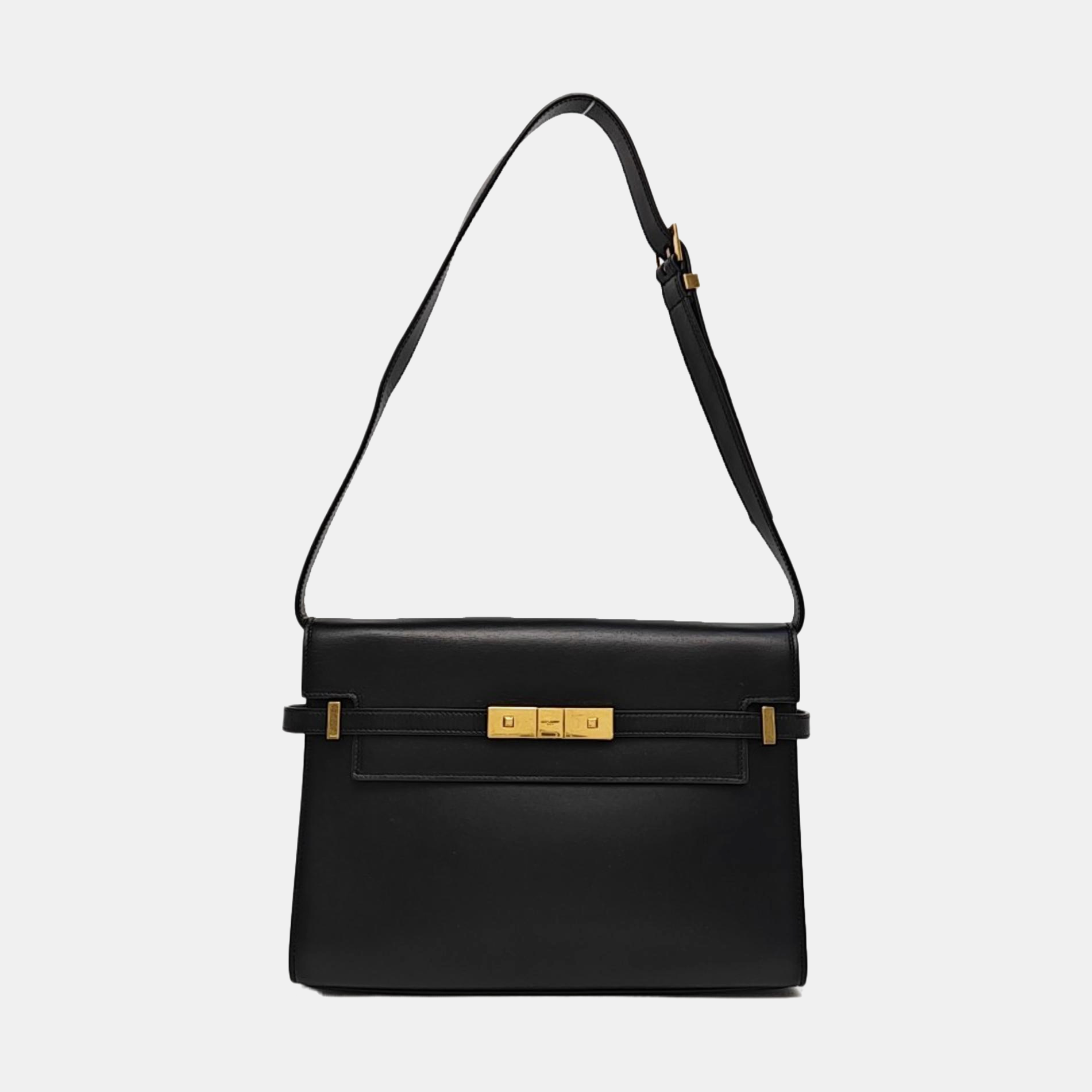 MANHATTAN Medium Calfskin Black