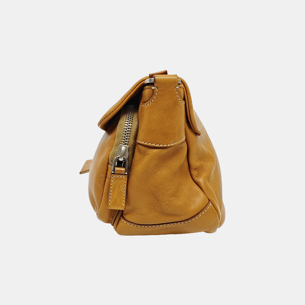 Calfskin Shoulder Bag Yellow