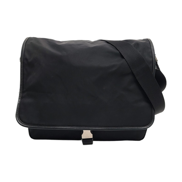 Nylon Shoulder Bag Black
