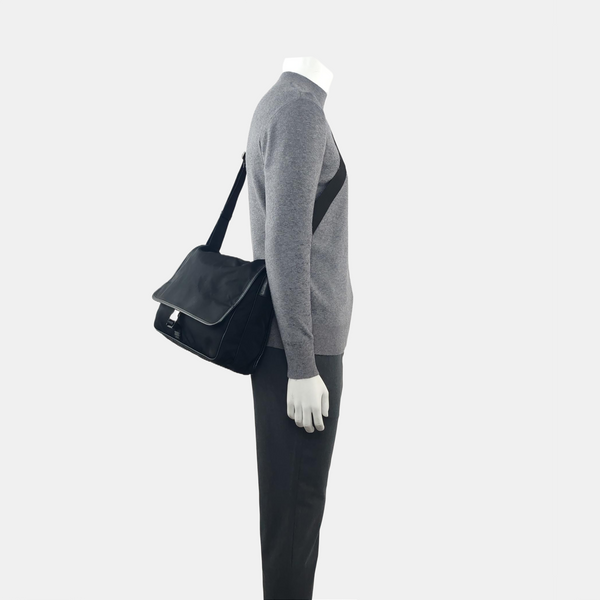 Nylon Shoulder Bag Black
