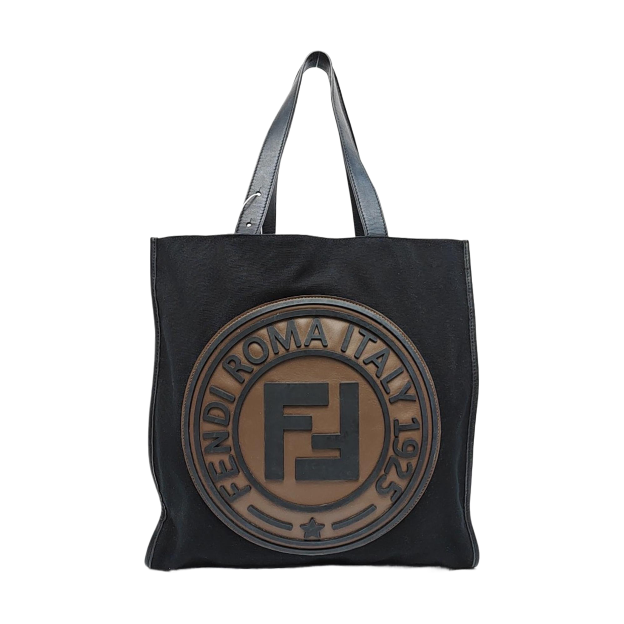 Canvas Top Handle Bag Black