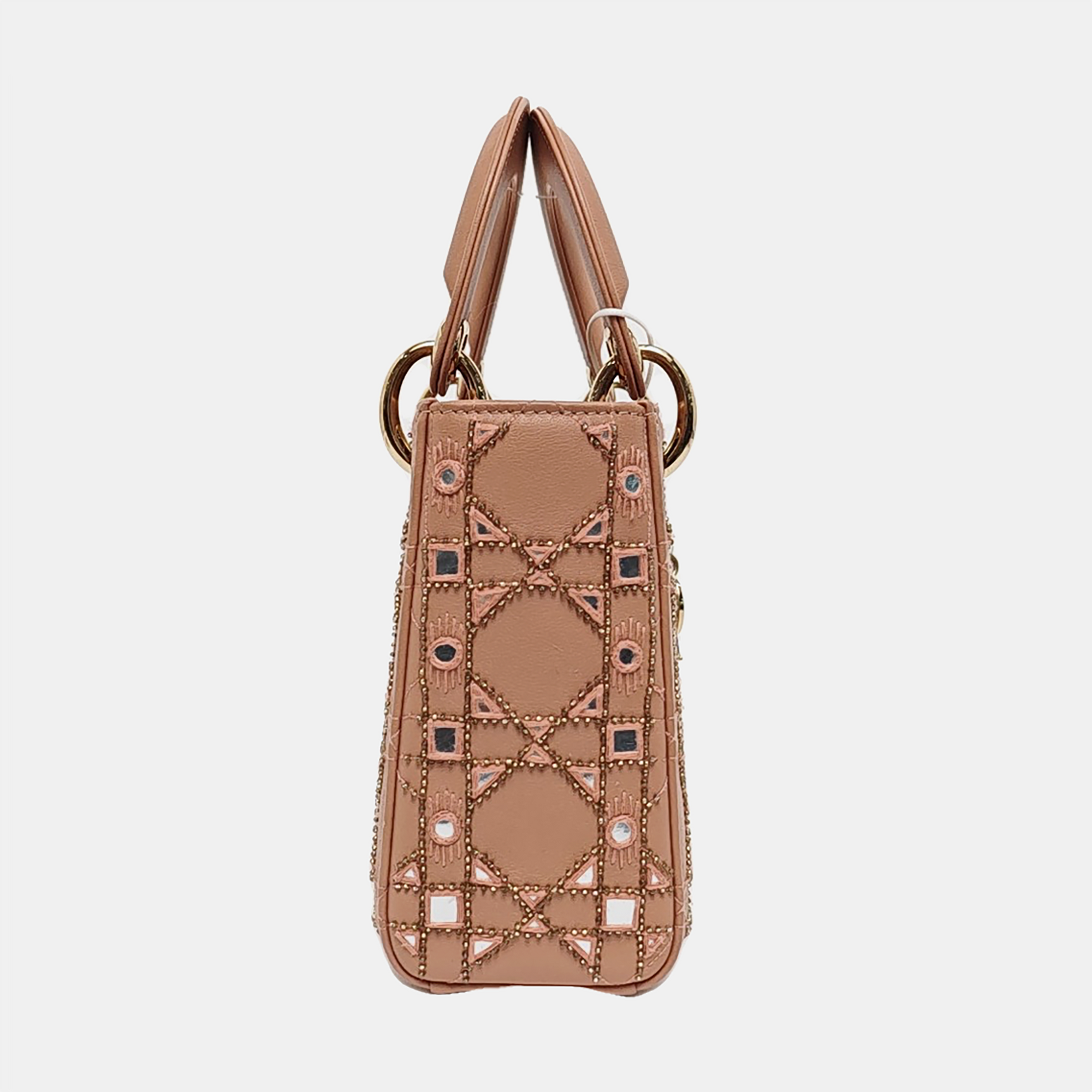 Lady Dior Mini Quilted Calfskin Pink