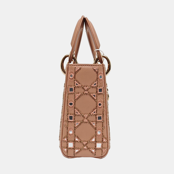 Lady Dior Mini Quilted Calfskin Pink