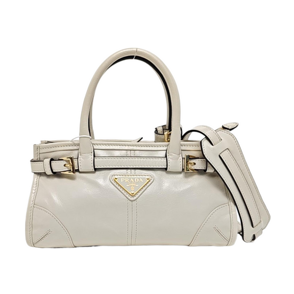 Bonnie Mini Calfskin White