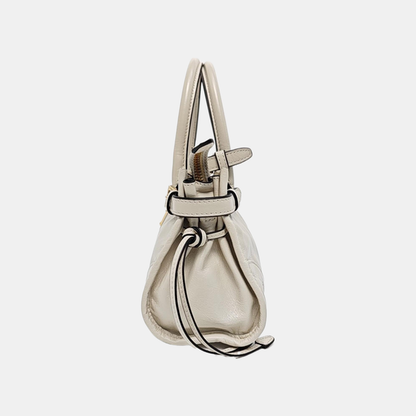 Bonnie Mini Calfskin White