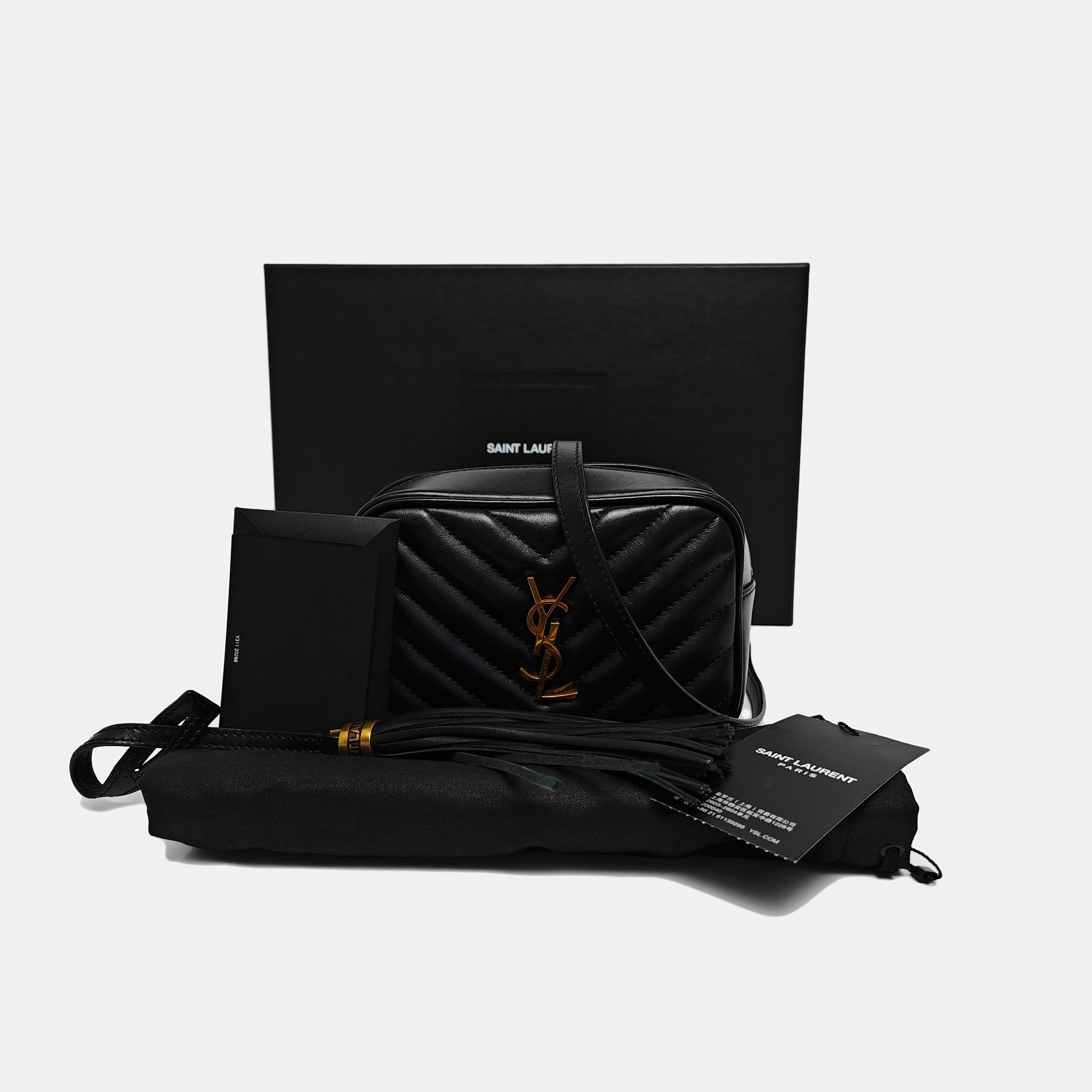 LOU Quilted Calfskin Black